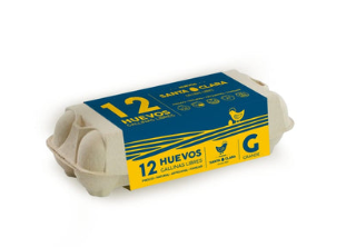 Estuche 12 huevos grandes